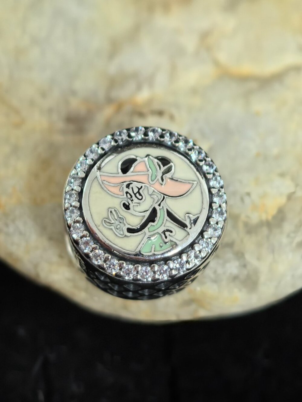 Pandora 2020 Disney Parks Epcot Flower & Garden Minnie Charm, S925 Silver